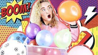 ЛИЗУН С ВОЗДУШНЫМИ ШАРАМИ / ЧЕЛЛЕНДЖ ВЗРЫВАЕМ ШАРЫ СО СЛАЙМОМ / BALLOON POPPING SLIME