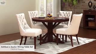 4 Seater Dining Table Set – Buy Ashford 4 Seater Dining Set in Online from Wooden Street