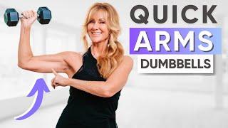 Best Toned Arms Dumbbell Workout for Over 50!