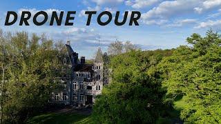 Chateau garden drone tour - End of no-mow May