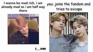 BTS funny & relatable memes -81 ||BTS Memes Adda||