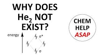 why does helium not form a He2 molecule?