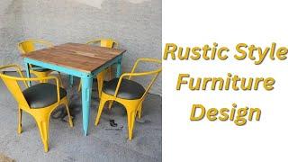 Rustic Green Cafe Furniture Design