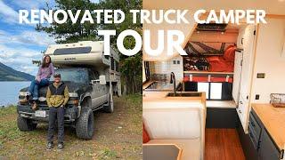 RENOVATED Truck Camper Tour | Off-Grid 1990 Lance