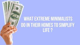 Extreme Minimalist Home #minimalism #minimalist #frugalliving #frugal #decluttering #simplelife