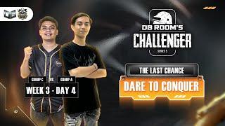 DB ROOM'S CHALLENGER SERIES 5 - WEEK 3 DAY 4 GROUP B & A - PUBG MOBILE