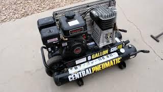 CENTRAL PNEUMATIC 9 GALLON 135 PSI COMPRESSOR For Sale