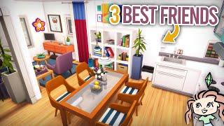 3 Best Friends Apartment || The Sims 4 Speed Build 