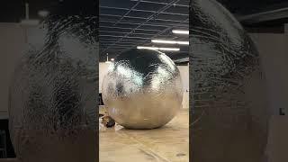 Silver Sphere Surprise: The Viral Inflation Phenomenon  #oddlysatisfying #artist #Artstudio