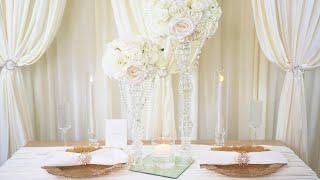 How to Use $1 Dollar Tree Candleholders to Create DIY Classic Wedding Centerpiece