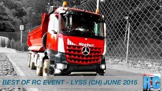 BEST OF RC EVENT   LYSS, SWITZERLAND, JUN 2015-TRUCKS,EXCAVATORS,WHEEL LOADERS