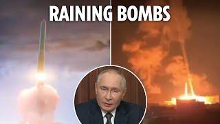 Chilling new vid shows how Putin's hypersonic missile blitzed Ukraine as UK warns it's ready for war