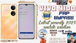 Vivo Y100 5g Frp Bypass New Security Android 13 Update  All Vivo Frp Bypass New Method 2023 Update