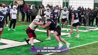 East-West Shrine Bowl Practice: East Team OL vs. DL 1-on-1's