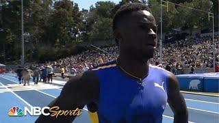 Ackeem Blake takes victory in men's 100m in L.A. | NBC Sports