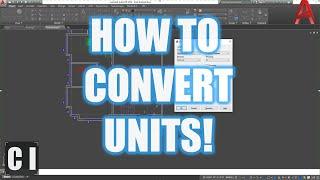 AutoCAD How to Change or Convert Units! - 2 Minute Tuesday