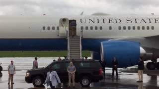 President Barack Obama departs from Treasure Coast International Airport