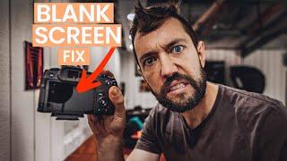 Camera Screen Goes BLANK - EASY FIX