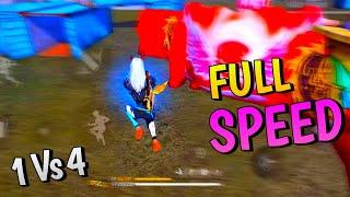  FULL SPEED 1 VS 4 ️ || 3 FINGER CUSTOM HUD