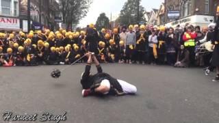 Akaal Sahai Gatka Akhara at Southall Nagar Kirtan November 2015