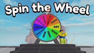 Spin the Wheel Challenge! (Roblox Obby Creator)