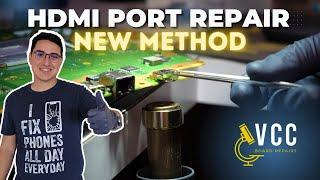 HDMI PORT HOT SWAP Method. How To Quickly Replace a PS5 HDMI Port and Repair Missing Pad w/ Jumper.