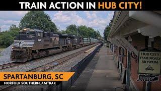 Spartanburg, South Carolina, USA | Virtual Railfan  LIVE !