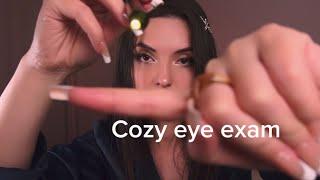 Cozy eye exam. ASMR️