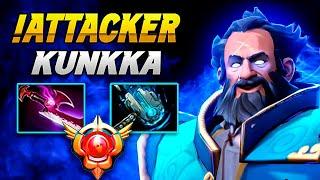 !ATTACKER (kunkka) - meteor hammer min 5 !! / Dota Pro Gameplay