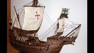 Model ship Construction - Santa Maria - Ship Carrack -  First voyage Christopher Columbus 1492