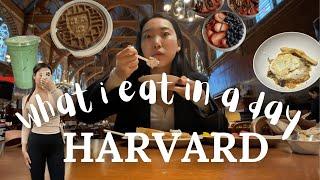 WHAT I EAT IN A DAY @ HARVARD day in my life as a harvard freshman who only eats + study