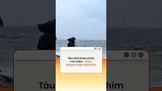 Tàu chở than chìm trên biển, nhiều thuyền viên mất tích