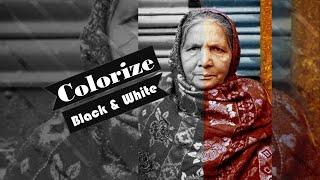 How to Colorize Black and White Portrait in Photoshop | Colorize  photos | Colorization timelapse