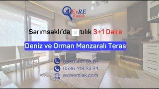 Ayvalık Sarımsaklı'da Satılık Deniz ve Orman Manzaralı Daire / 3+1 / Plaja ve Marketlere Yakın