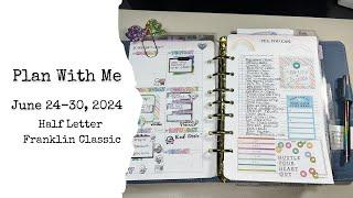 Plan With Me || June 24 - 30, 2024 || Last week of June in my NEW Vintage Aurora!