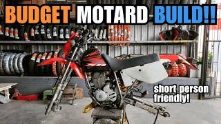 HONDA XR/XLR200 - Budget MOTARD build for SHORT RIDERS