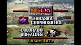 1989 #3 Nebraska @ #2 Colorado No Huddle