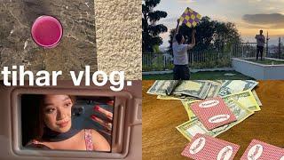 tihar vlog pt. 1 | car chats, failed kite flying & taas parties