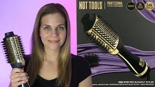 Hot Tools One Step Blowout Styler Review - Hot Air Brush - Best Hair Dryer (w/ Revlon Comparison)