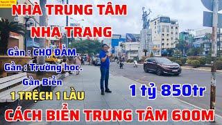 BÁN GẤP  : 1 trệch 1 lầu ngay Trung Tâm Nha Trang , chỉ 1 tỷ 850tr #nhadatnhatrang @nguyentamland