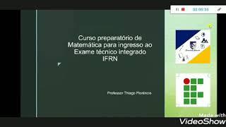 Curso preparatório para o exame técnico integrado do IFRN - Escola Estadual Domitila Noronha