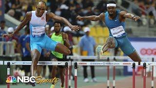 Rai Benjamin UPSET by dos Santos in Doha 400 hurdles shocker | NBC Sports