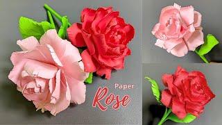 DIY Paper Rose | How to Make Paper Rose Flower | Easy Paper Rose Flower