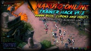 Naruto Online - Trainer Hack v1.2 (99999 Ryos, Cupons e Lingotes)