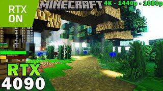 Minecraft RTX Ray Tracing | RTX 4090 | 5800X3D | 4K 1440p 1080p | Ultra Graphics | Native & DLSS