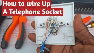 How to wire a telephone socket