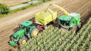 Maisernte 2022 mit John Deere 8400i