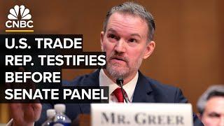 USTR Jamieson Greer testifies before Senate panel on Trump's trade policy — 4/8/2025