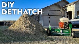 Dethatching my Bermuda Lawn