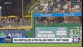 Man falls from bleachers, lands on field during Pirates, Cubs game